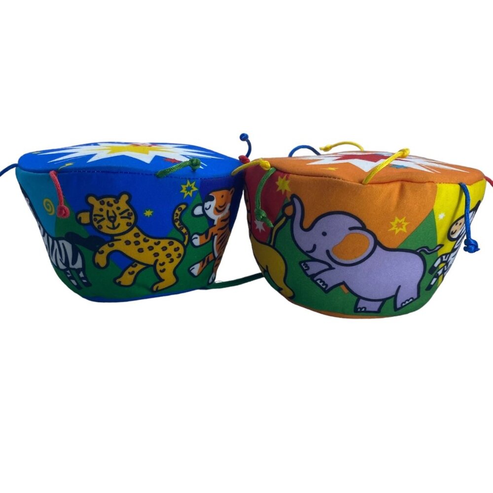 Melissa & Doug K's Kids Bongo Drums Musical Toys Soft Plush Developmental Baby